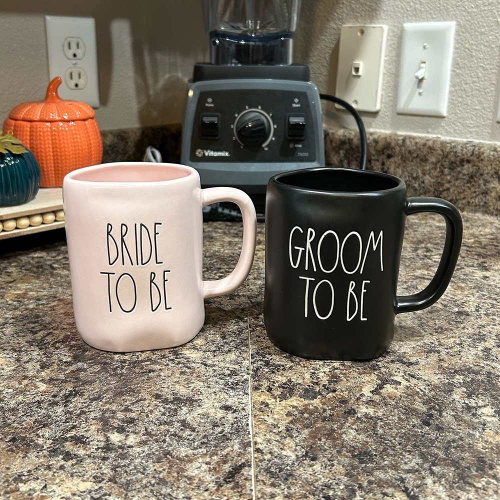 Rae Dunn Bride & Groom To Be Mugs